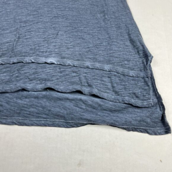 Soft Surroundings Layered Tunic Shirt Washed Blue Short Sleeve Comfort Top SMALL - Picture 2 of 10